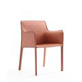 Designed To Furnish Paris Clay Saddle Leather Armchair, 32.68 x 21.65 x 25.2 in. DE3597687
